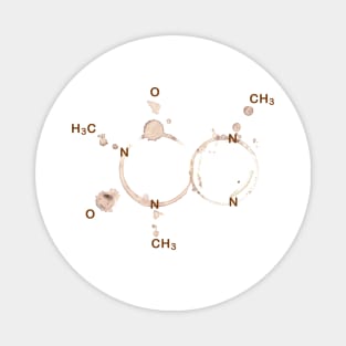 Coffee Ring Caffeine Chemical Structure Magnet